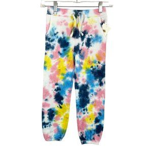 NEW Tucker + Tate White Multicolor Tie-Dye Sweatpants - Girls Size 6